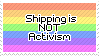 shipping is not activism